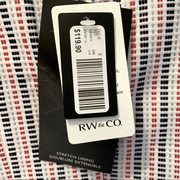 Red, White, and Blue Sleeveless Fitted Shift Dress - Picture 5 of 7